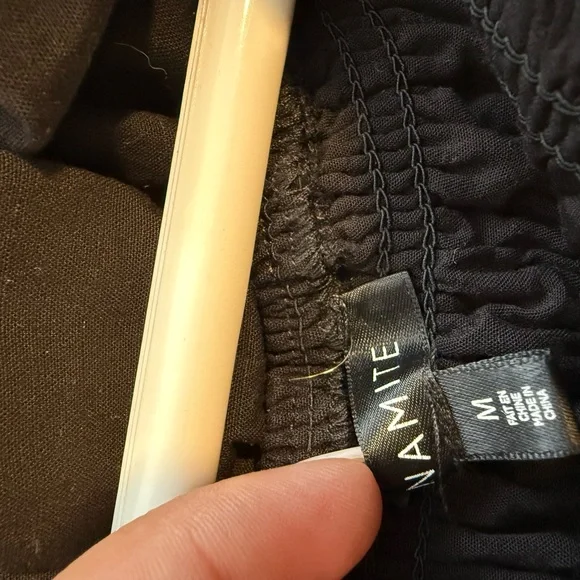 Dynamite Black Ruffled Crop Top - Picture 4 of 4